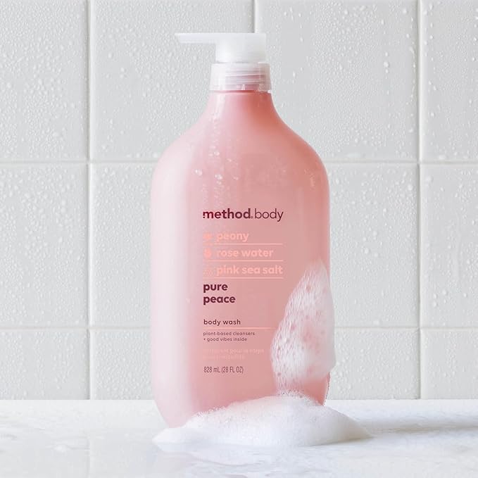 Method Body Wash, Pure Peace, Paraben and Phthalate Free, 28 oz (Pack of 1)