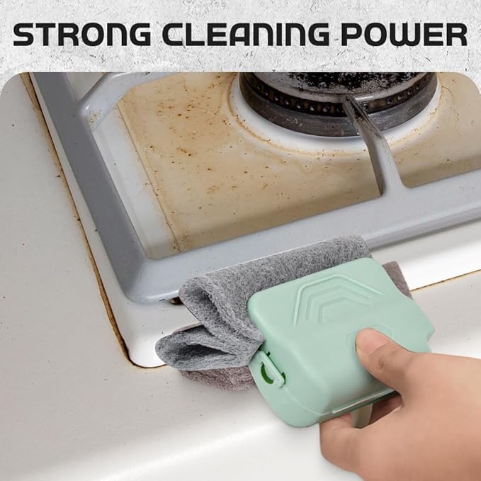 Magic Window Track Cleaner, 2025 Upgraded Handheld Cleaning Brush Set, for Window Slides Grooves, Tile Grout Lines, Shutter Slats, Car AC Vents & Narrow Gaps (Grey 3PCS)