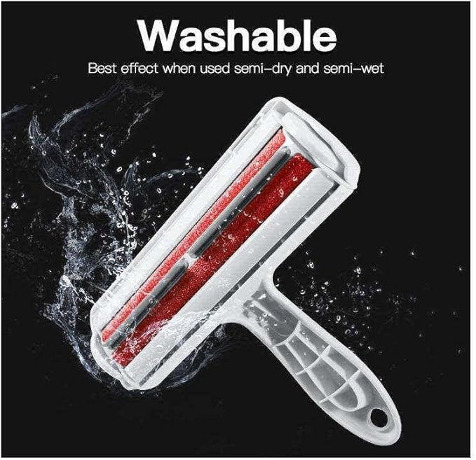 Reusable Pet Hair Remover Roller – Portable Plastic Lint Brush for Removing Pet Hair from Clothes, Sofa & Furniture – No Adhesive, No Battery Required