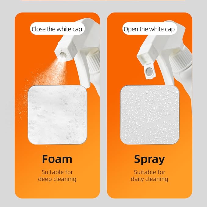 Bathroom Cleaner Spray - Removes Soap Scum, Hard Water Stains - All-Purpose Shower, Tub, Toilet, Tile, Sink and Fixtures Alternative with - Fresh Scent, 17.9 oz (3-Bottle Pack with 3 Nozzles)