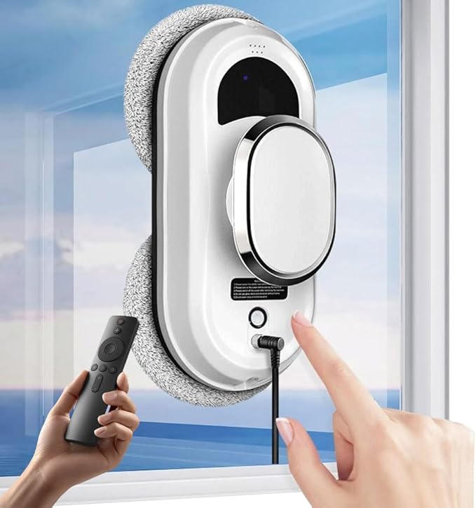 90W Electric Window Cleaner Robot, 2800Pa Smart Cleaner Cleaning Robot, Glass Vacuum Robot