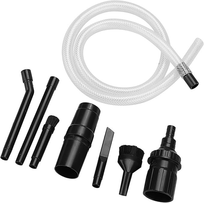 Mini Micro Vacuum Cleaner Attachment Tool Kit, 9 PCS Set Vacuum Attachments for Small Spaces, Micro Vacuum Cleaner Attachments Car Vehicle Cleaning Kit Keyboard Crevice Cleaning Tool