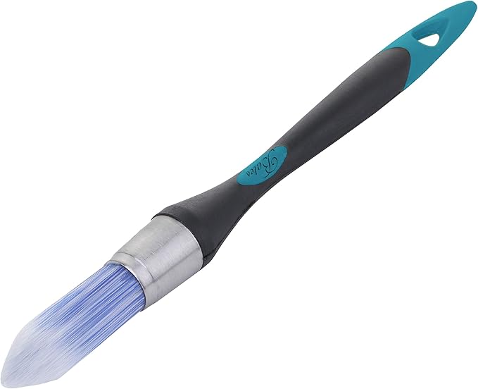 Bates Trim Brush, 0.75-Inch, Small Paint Brush, Trim Brushes for Painting, Blue-Black