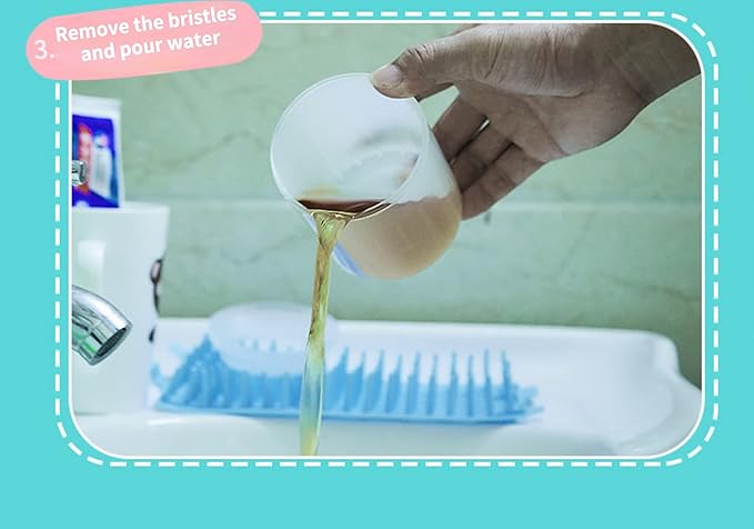 Dog Paw Cleaner for Dogs Large/Petite Paw Washer Easy to Use & Clean Portable Dog Paw Cleaner Cup Dog Foot Washer with Silicone Washers (M, Orange)