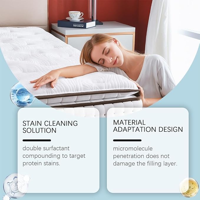 Mattress Stain Remover for Bed,couch,carpet & Fabric, 300ml Powerful Yellow Stain Remover Mattress Old & New Spot Cleaner Gentle Spot Treatment for Sofa, Rug, Upholstery, 10.14 Fl.oz