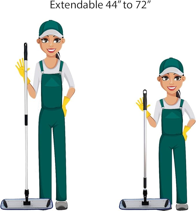 Ultimate Microfiber Mop Kit - Elevate Your Floor Cleaning Game! 18 Inch Kit