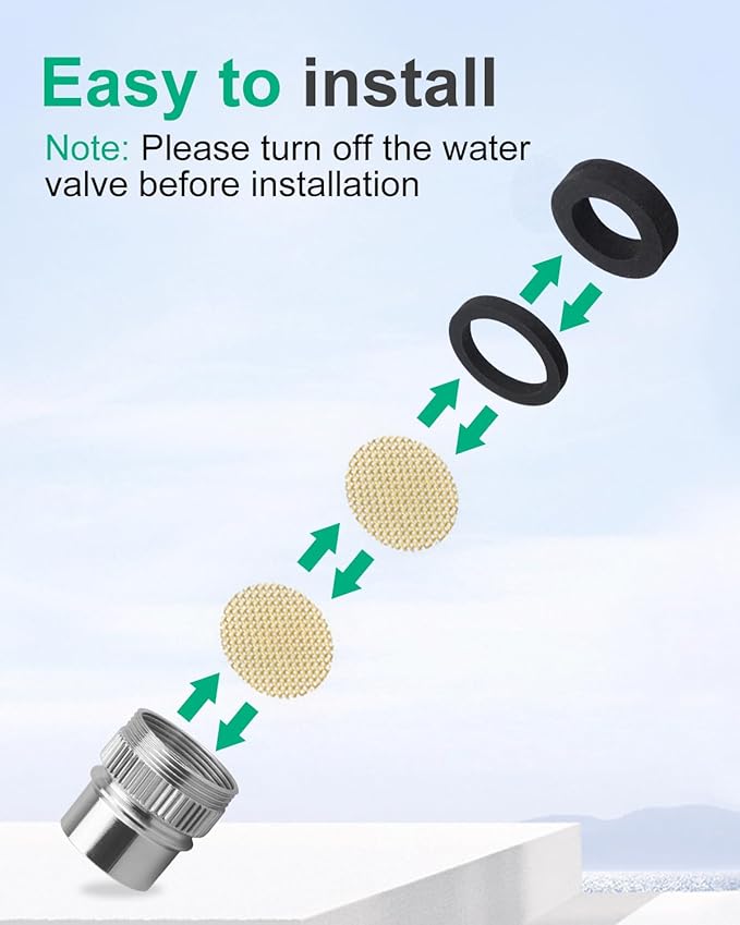 WD1X1447 Faucet Adapter Fit for GE Portable Dishwashers, Replace 270262 AP203841 2WD01X1447 WH41X0361 WH41X0393 WH41X361 WH41X393