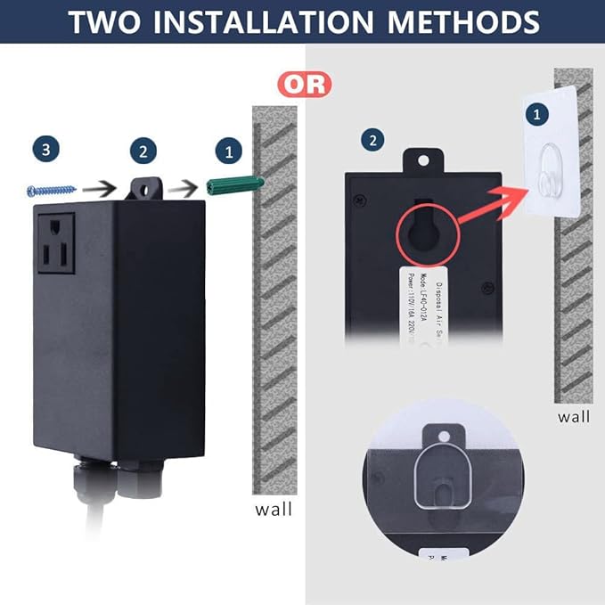 Garbage Disposal Air Switch Kit Single Outlet Sink Top Waste Disposal Short Stainless Steel Black On/Off Air Button Food and Waste Disposals Part by Etoolcity