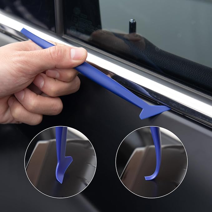 Window Tint Kit, Profession Car Wrap Kit with Felt Squeegee and Felt Replacements, Craft Knife and Blades, Safe Vinyl Cutter, Micro Squeegee for Vinyl Wrap Tools Tint Tools