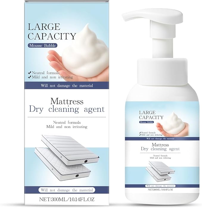 Mattress Stain Remover for Bed & Fabric, No-Scrub Fabric Spot Remover for Yellow Stain, Gentle Spot Treatment for Mattress, Couch, Rug, Carpet, Upholstery, 10.14 Fl.oz