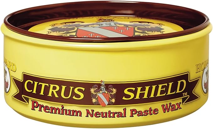 Howard CS0014 Citrus Shield Paste Wax, Wood Furniture Polish, Wood Cleaner, 11-Ounce, Neutral
