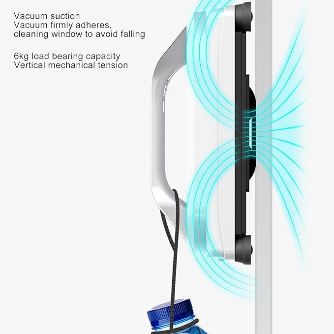 Window Cleaning Robot, 100 to 240V 2800Pa Auto Adjust Suction Power AI or Remote Control Pathway Planning Low Noise Robot for High Rise