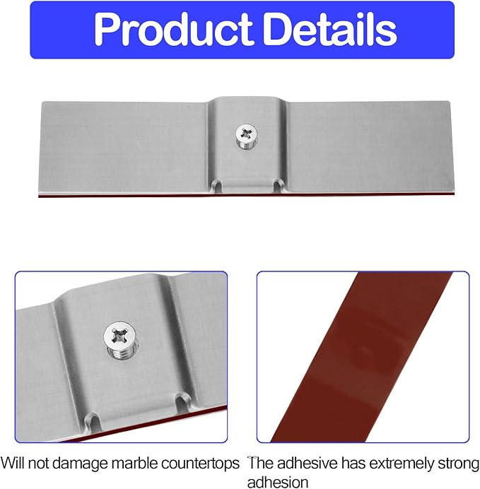 𝙐𝙥𝙜𝙧𝙖𝙙𝙚𝙙 Granite Dishwasher Mounting Brackets Replacement Dishwasher Installation Bracket on All Solid Surfaces, Quartz, Corian, Granite, and Marble Countertops - 2 Pack