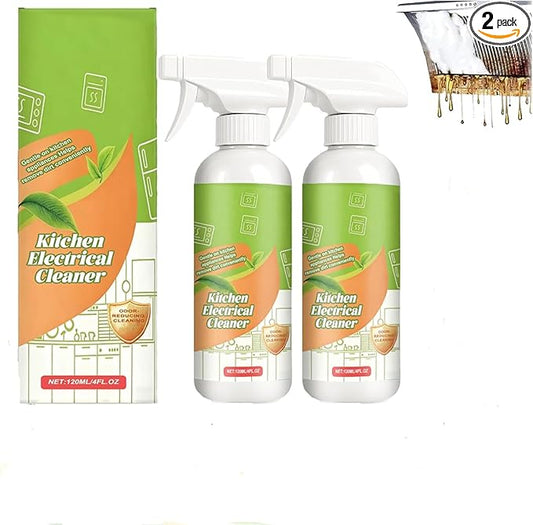 Electrolyzed Ion Kitchen Cleaner Spray, Multi-purpose Household and Kitchen Cleaning Spray, For Hold, Oven, Stove, Range Hood, Easy Cleaning Household Items (120ml -2PCS)