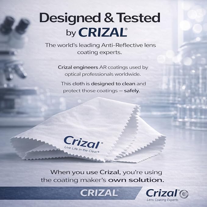 Eyeglass Cleaning Cloths – 12 Pack Premium Microfiber – Designed & Tested for AR-Coated Lenses – Trusted by Optical Professionals