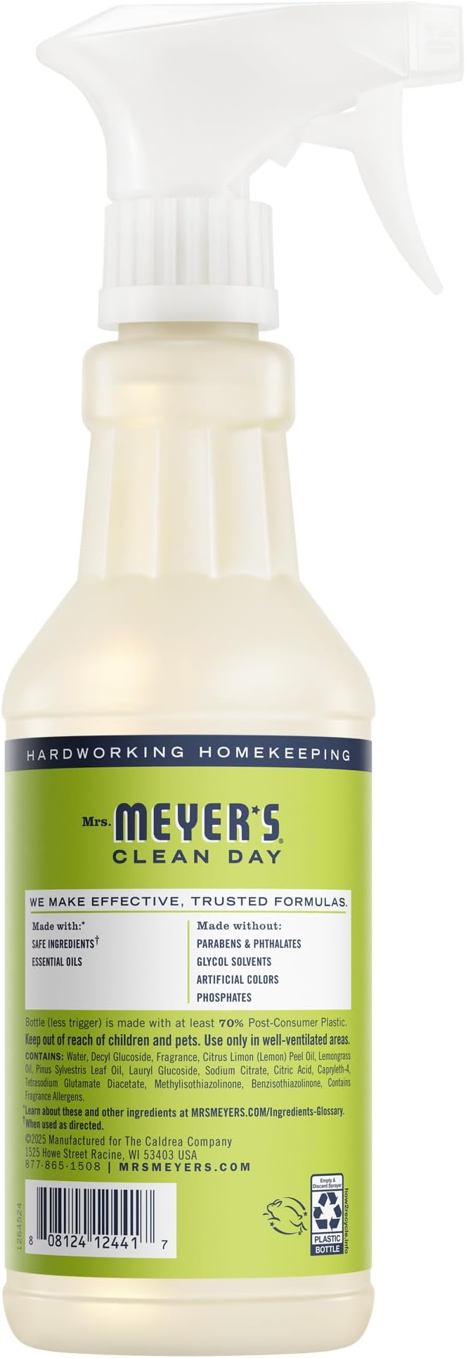 MRS. MEYER'S CLEAN DAY All-Purpose Cleaner Spray, Lemon Verbena, 16 fl. oz