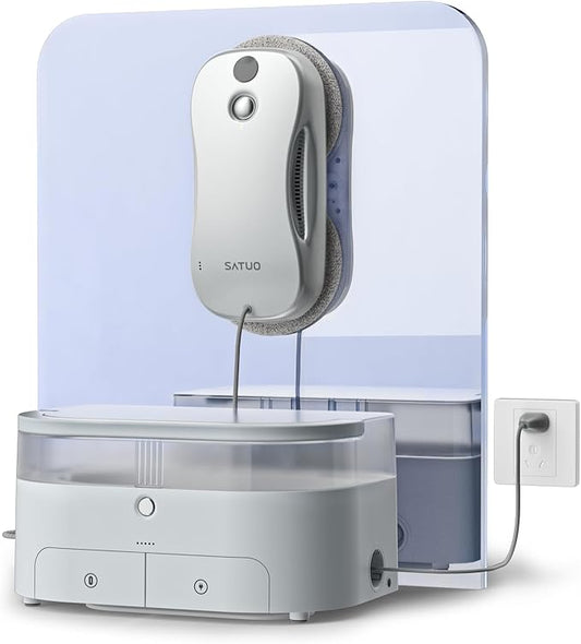 S9PRO Window Cleaning Robot,Window Cleaner Robot with Portable Station Suitable for Stubborn Stains Intelligent Path Planning Automatic Dual Water Spray Edge Detection