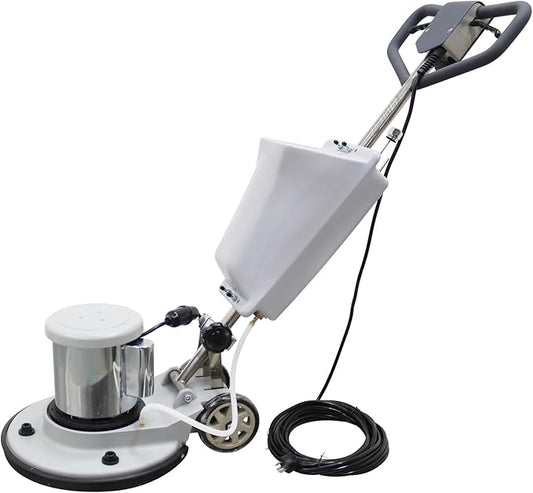 220V Stone Ground Grinding and Polishing Machine with 12L Water Tank for Stone Floors Cement Floors and Epoxy Diamond Floors Leveling and Slag removal 1.8KW
