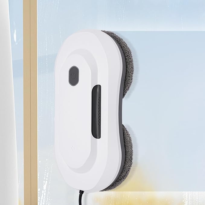 Window Cleaner Robot 2800pa Electric Window Cleaning Machine with Intelligent Navigation and Edge Detection Remote Control Window Washer Robot Smart Window Cleaner Glass Cleaning Robot