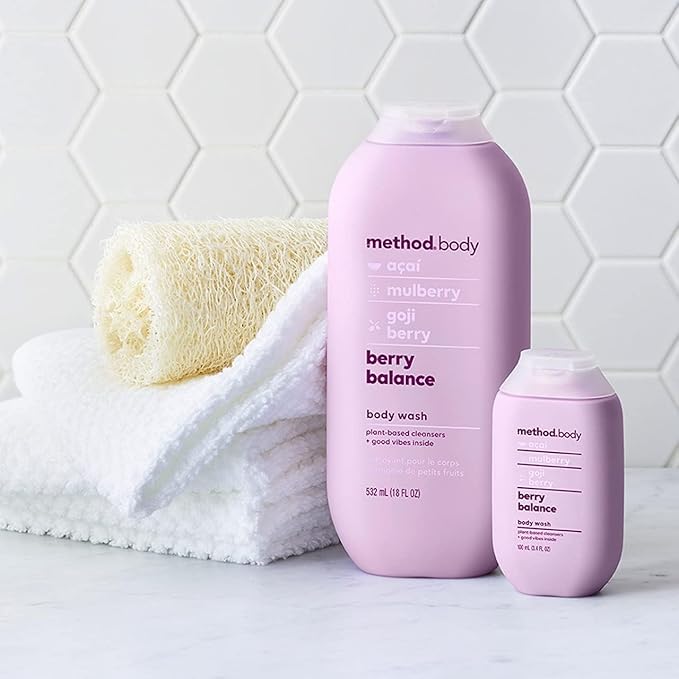 Method Body Wash, Berry Balance, Paraben and Phthalate Free, 18 oz (Pack of 1)
