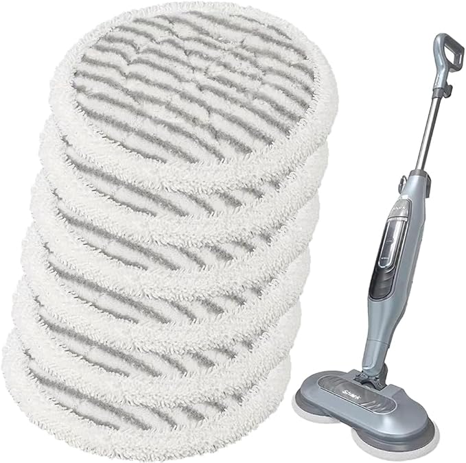 Replacement Steam Mop Pads for Shark Steam Mop Pads Compatible with Shark S7000AMZ S7000 S7001 S7001TGT S7000 Series Steam & Scrub All-in-One Hard Floor Steam Mop (6-PACK)