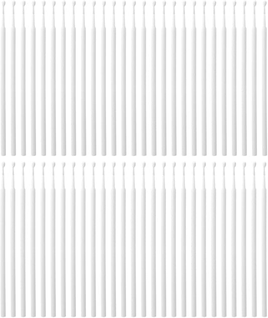 100 Pack Phone Charge Port Cleaning Tool kit,Bendable Mini Soft Round Brushes Cleaner Compatible with iPhone 11 Pro Speaker Tablet Camera Laptop Computer Smartphone, White
