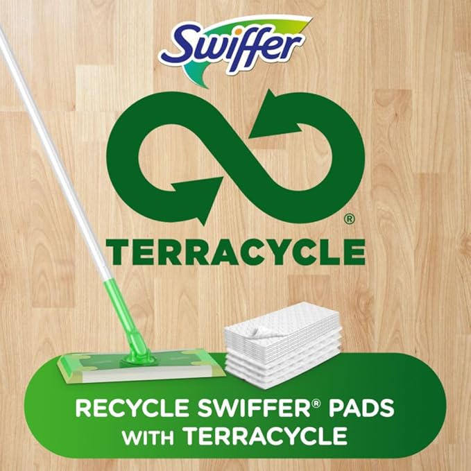 Sweeper 2 in 1 Dry + Wet Floor Cleaning and Sweeping Kit, Multi Surface Floor Cleaning Kit, Kit Includes 1 Sweeper, 7 Dry Sweeping Cloth, 3 Wet Mop Cloths