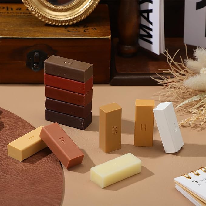 11Pcs Wood Wax Filler Sticks Furniture Hardwood Laminate Lvp Luxury Vinyl Flooring Filler Floor Restorer Scratches Crack Holes Tables, Desks, Cabinets, Stairs