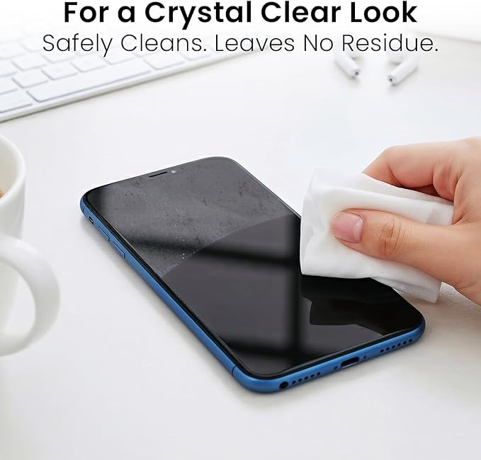 EVEO Screen Wipes (150 Pack) - Electronic Wipes, Computer Screen Cleaner Wipes for Electronics | Computer Screen Wipes Phone Wipes & Lens Wipes for PC, Laptop, Phone, Car & More - Microfiber Included