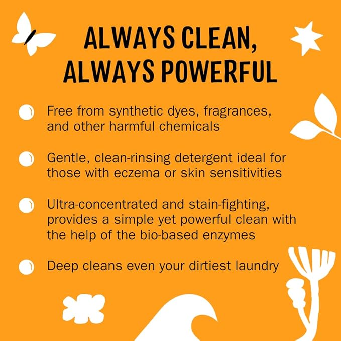 Molly's Suds Liquid Laundry Detergent | Clean Laundry Detergent Soap for Sensitive Skin | 2x Concentrated, High Efficiency (HE) (Citrus Grove - 200 Loads) (Pack of 2)