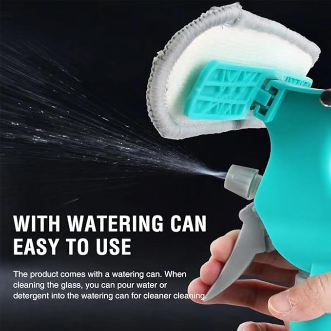 4 in 1 Window Cleaning Kit Professional Squeegee with Spray Bottle for Shower Mirror Glass Car Windshield Countertop Easy Gadget Cleaner Tool