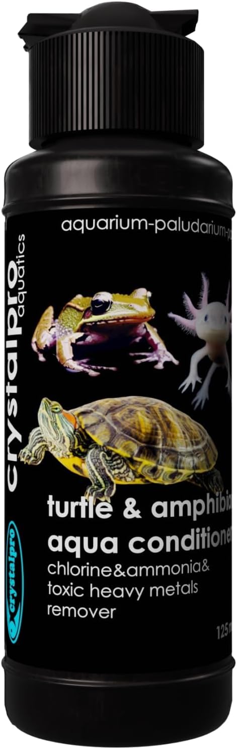 Turtle & Amphibian Water Conditioner 4.22 Oz - Treats 660 Gallons, Neutralizes Chlorine and Ammonia - Makes Tap Water Safe for Amphibian and Reptile Aquariums/Terrariums