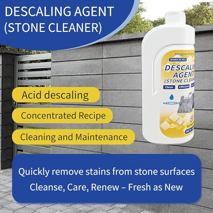 500ml Granite Cleaner Marble Stain Remover Marble Descaling Agent Stone Stain Cleaner Special Stone Cleaning - Stain Remover for Cleaning Concrete, Marble, Granite, Tile