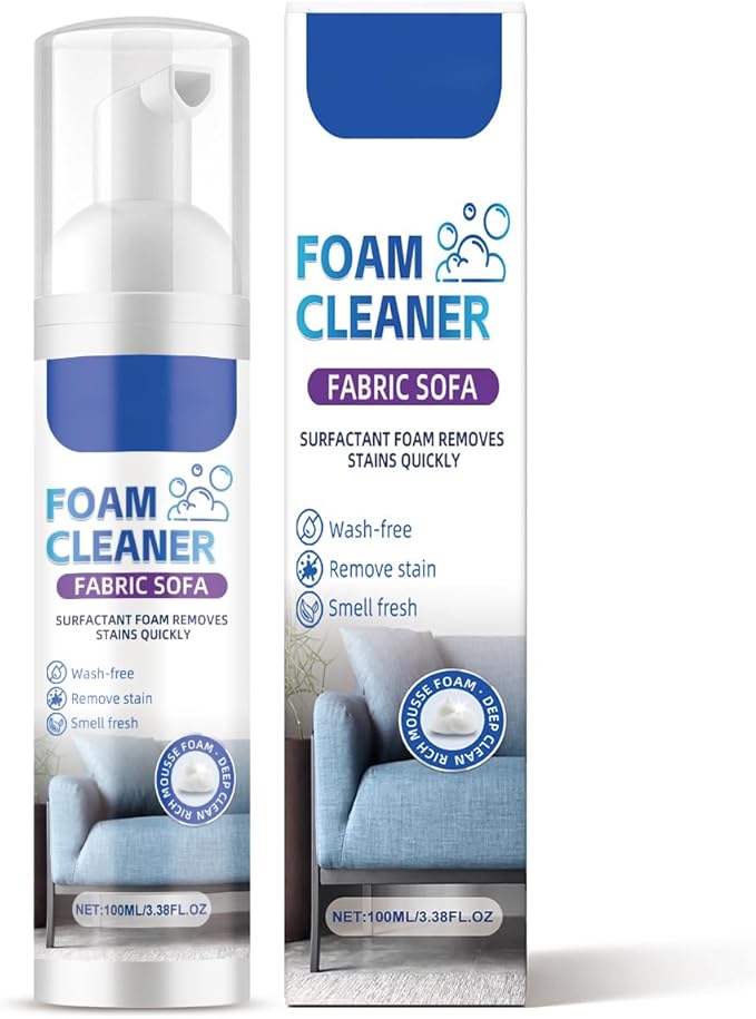 Couch Cleaner For Fabric, Powerful Stain Remover Spray, Professional Sofa Cleaner, Laundry Stain Removers, Household Supplies for Kitchen Car Patio Carpet Upholstery Leather RV