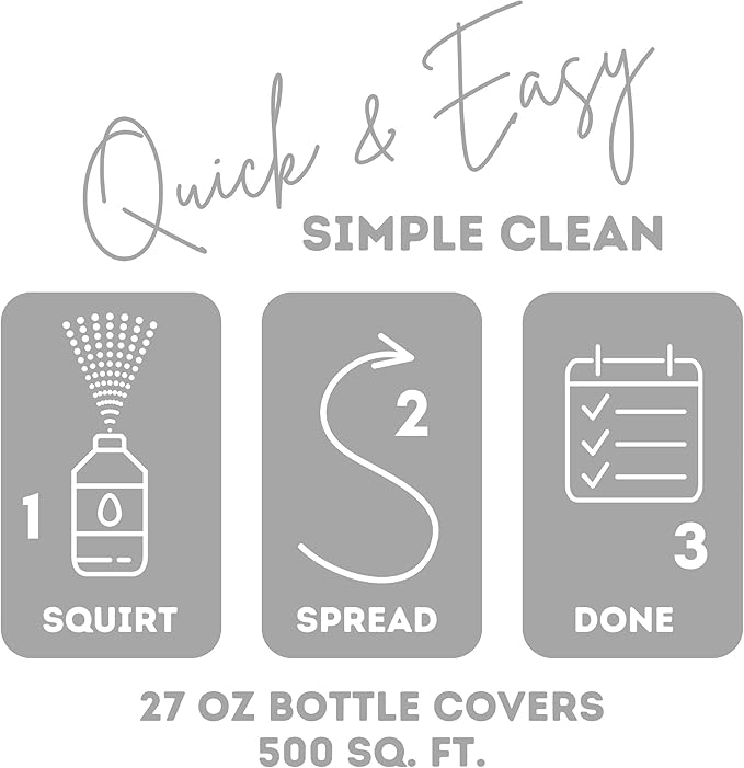 Quick Shine Multi Surface Floor Cleaner 27oz, 6Pk | Ready to Use-Streak Free- No Rinse | Use on Hardwood, Laminate, Luxury Vinyl Plank & Stone | Use in Spray Mops & Vac Mops | Safer Choice Cleaner