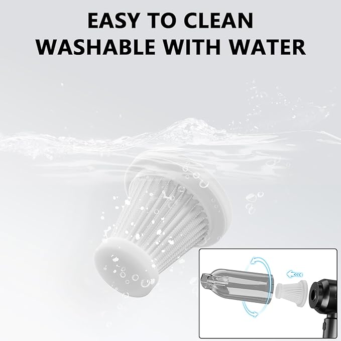 Car Vacuum Cleaner,Handheld Vacuum,20000PA High Power 4-in-1 Portable Rechargeable Vacuum Cleaner with Brushless Motor, Small Vacuum for Car & Air Blower & Pump-Black
