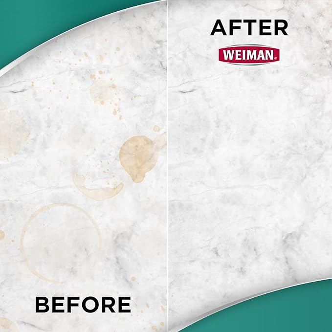 Weiman Disinfecting Granite Daily Clean & Shine Refill, 64 Oz - Safely Clean Disinfect and Shine Granite Marble Soapstone Quartz Quartzite Slate Limestone Corian Laminate Tile Countertop (Pack of 2)