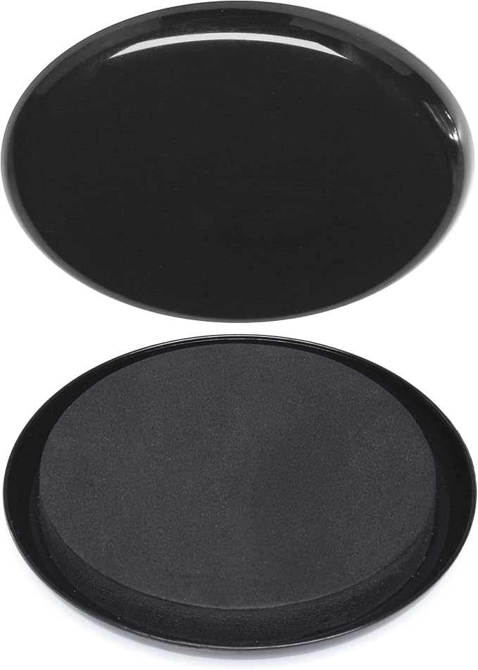 GorillaSliders 3-1/2 Inch Round Furniture Sliders for Carpet & Rugs (8 Pack) Premium Reusable Furniture Movers, Protects Carpeting & Makes Moving Heavy Furniture Easy, Black, CB131