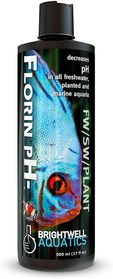 Brightwell Aquatics Florin pH- - Water Conditioner to Lower pH Level in Freshwater, Planted, and Marine Saltwater Aquariums, 500-ml