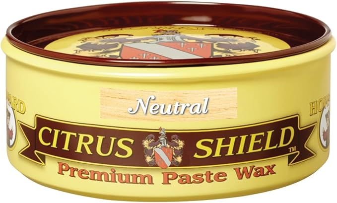Howard CS0014 Citrus Shield Paste Wax, Wood Furniture Polish, Wood Cleaner, 11-Ounce, Neutral