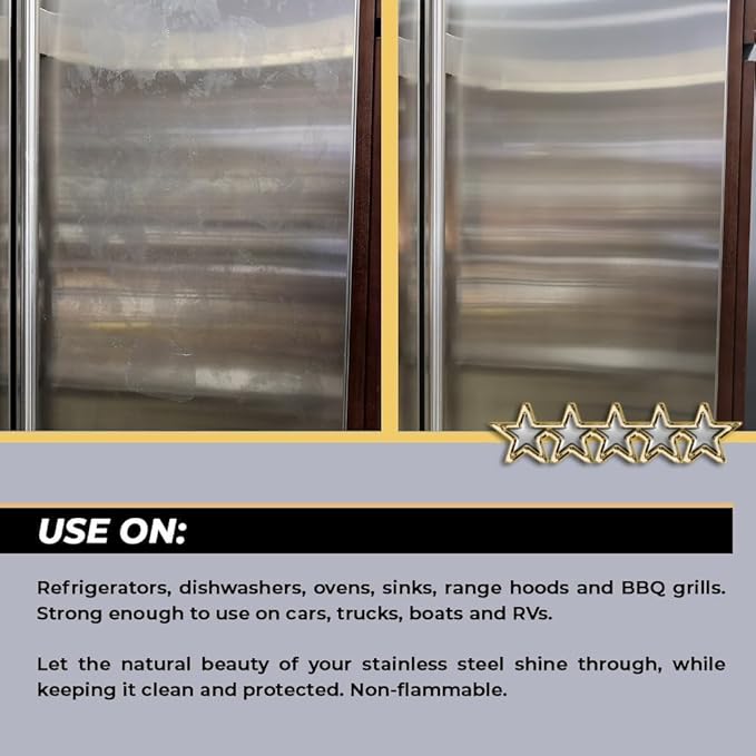 Flitz Stainless Steel & Chrome Clean - 16oz Bottle, USA-Made Stainless Steel Cleaner Spray for Appliances - Grill, Fridge, Sink Stain Remover - Also Works on Aluminum Surfaces (1 Pack)