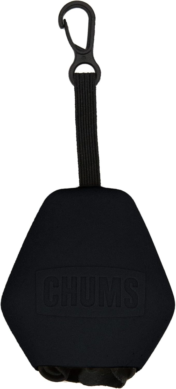 Chums Pouch XL Microfiber Lens Cloth - Portable Lens & Screen Cleaner Cloth Keychain (Black)