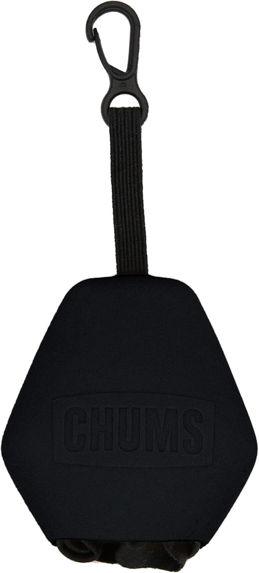 Chums Pouch XL Microfiber Lens Cloth - Portable Lens & Screen Cleaner Cloth Keychain (Black)