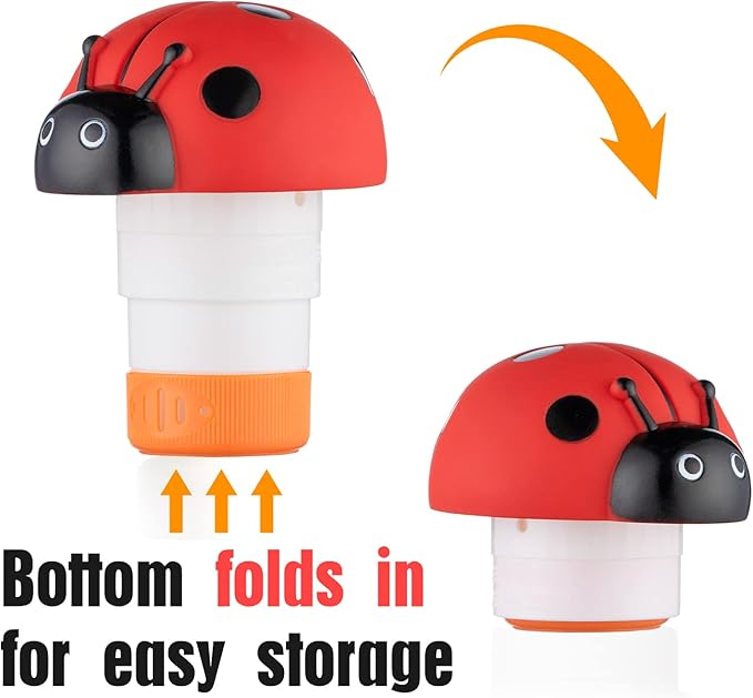 XY-WQ Ladybug Chlorine Floater for 1" Tab ONLY, Mini Floating Pool Chlorine Dispenser