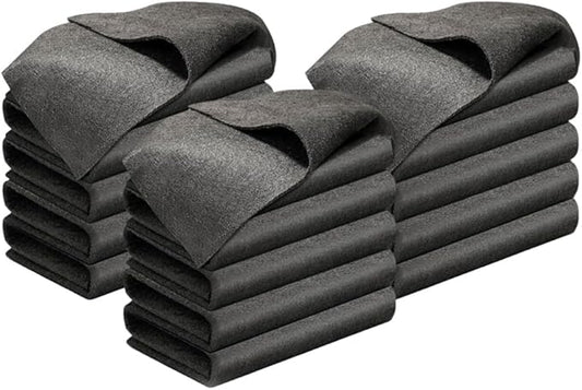 Fliwos Thickened Magic Cleaning Cloth, 2026 New Reusable Microfiber Cleaning Cloths, Streak Free Glass Wiping Cloths, Multipurpose Kitchen Rags Towels for Window, Mirror and Car Glass (15, 12×12 in)