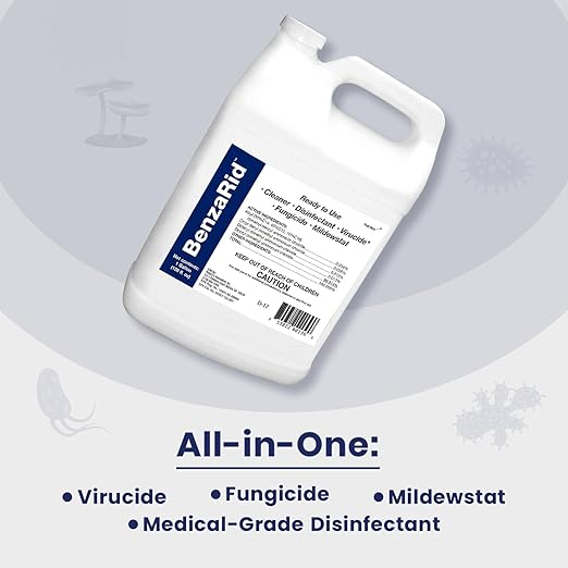 Hospital Disinfectant Sanitizer & Virucide | Kills 99.99% of COVID-19, Avian Flu H1N1,H1N2, H5N1, SARS, Bloodborne Pathogens, Staph, Bacteria & Mold | EPA Reg. | Child & Pet Safe 1 Gal