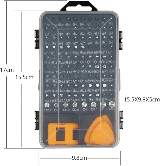 115 in 1 Precision Screwdriver Set, Tool Gifts for Men, Mini Repair Tool Kit with Torx Triwing Bits, Repair for PS5，Computer, Macbook, Laptop, PC, RC
