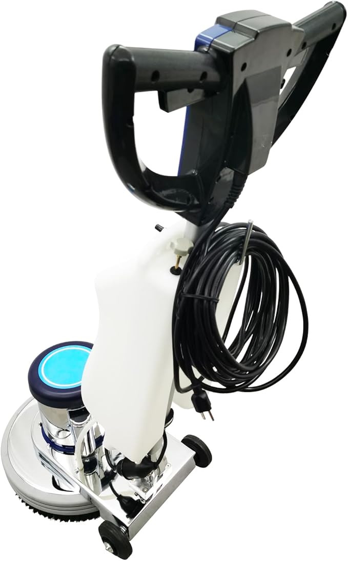 1100W Floor Polisher Commercial Floor Scrubber Machine Carpet Buffer Scrubber with 3gal Water Tank and 18" Base 175Rpm 110V