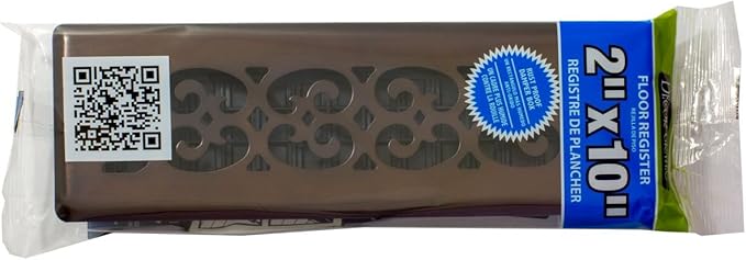 Decor Grates SPH210-RB Floor Register, 2x10, Rubbed Bronze Finish