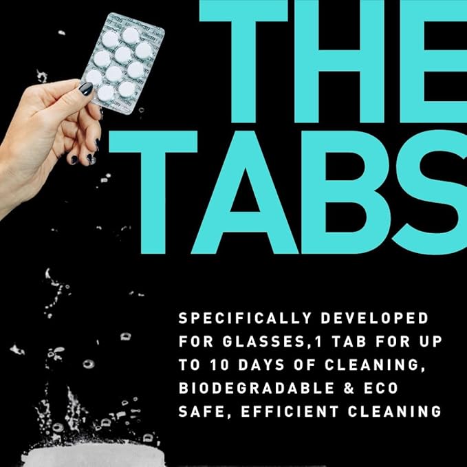 Set - Patented Glasses Cleaning Device - Bifocals Cleaner with Microfiber Cleaning Cloth - Innovative Eyeglasses Washing Tool for Lenses and Frames - Like at The Optician